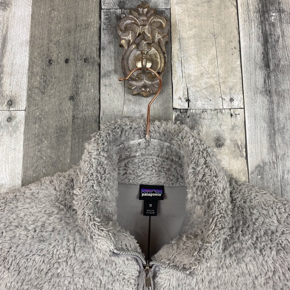 Patagonia Woman’s Los Gatos Fleece Jacket in Light Grey Size Medium - Picture 14 of 16